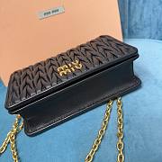 Miu Miu matelassé black nappa leather mini bag - 6