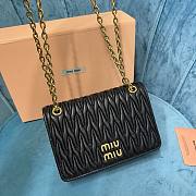 Miu Miu matelassé black nappa leather mini bag - 5