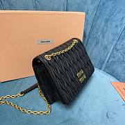 Miu Miu matelassé black nappa leather mini bag - 4