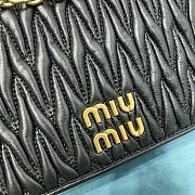 Miu Miu matelassé black nappa leather mini bag - 2