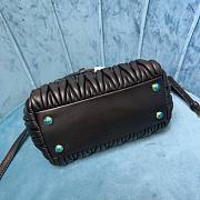 Miu Miu Matelassé black leather crossbody bag - 5