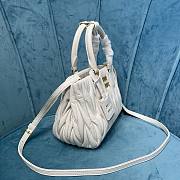 Miu Miu Matelassé white leather crossbody bag - 4