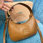 Miu Miu caramel leather small hobo bag  - 5