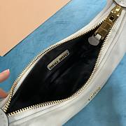 Miu Miu white leather small hobo bag - 4