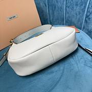 Miu Miu white leather small hobo bag - 6