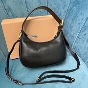 Miu Miu black leather small hobo bag  - 4