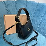 Miu Miu black leather small hobo bag  - 2