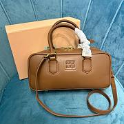 Miu Miu Arcadie Brown Leather Bag - 1