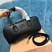 Miu Miu Arcadie Black Leather Bag - 3