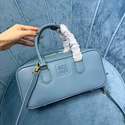 Miu Miu Arcadie Blue Leather Bag - 3