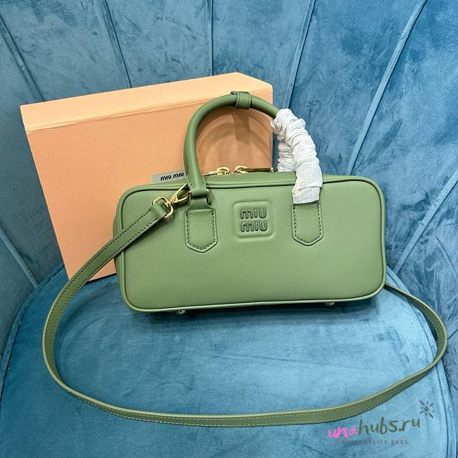 Miu Miu Arcadie Green Leather Bag - 1