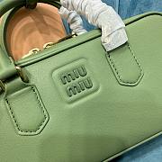 Miu Miu Arcadie Green Leather Bag - 3