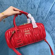 Miu Miu Arcadie nappa red leather bag - 6