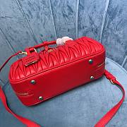 Miu Miu Arcadie nappa red leather bag - 3