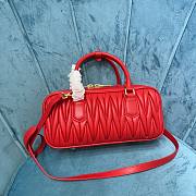 Miu Miu Arcadie nappa red leather bag - 2