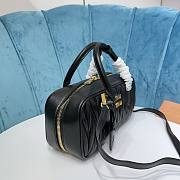 Miu Miu Arcadie nappa black leather bag - 6