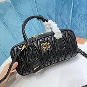 Miu Miu Arcadie nappa black leather bag - 4