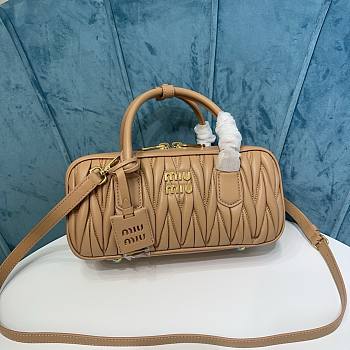 Miu Miu Arcadie nappa beige leather bag