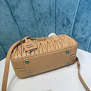 Miu Miu Arcadie nappa beige leather bag - 6