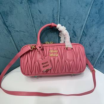 Miu Miu Arcadie nappa pink leather bag