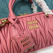 Miu Miu Arcadie nappa pink leather bag - 2