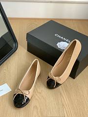 Chanel tweed beige ballet flats - 2