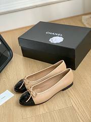 Chanel tweed beige ballet flats - 6