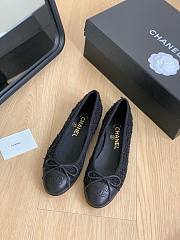 Chanel tweed black ballet flats - 6