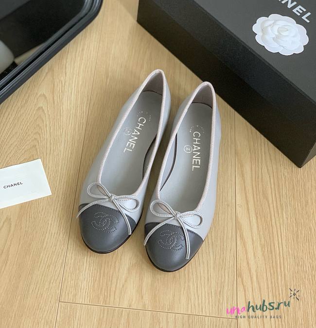 Chanel gray  ballet flats - 1