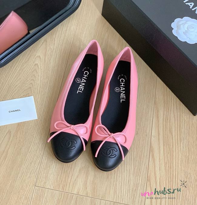 Chanel pink ballet flats - 1