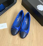 Chanel blue ballet flats - 1