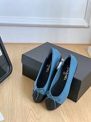 Chanel light blue ballet flats - 3