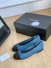 Chanel light blue ballet flats - 4