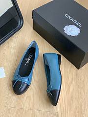 Chanel light blue ballet flats - 5