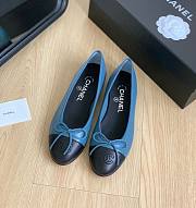 Chanel light blue ballet flats - 1