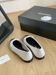 Chanel white black ballet flats - 6