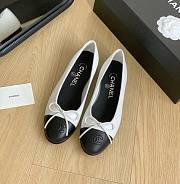 Chanel white black ballet flats - 1