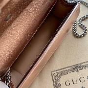 Gucci dionysus gg super mini 16.5cm gold pink bag - 3