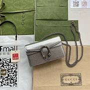 Gucci dionysus gg super mini 16.5cm silver bag - 1