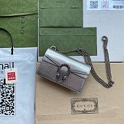 Gucci dionysus gg super mini 16.5cm silver bag - 5