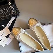 Chanel yellow white ballet flats - 6