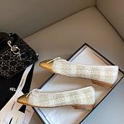 Chanel yellow white ballet flats - 3