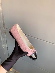 Chanel pink black ballet flats - 5