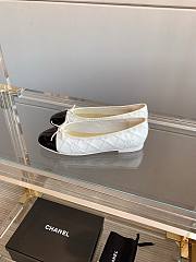 Chanel black white ballet flats - 6