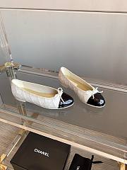 Chanel black white ballet flats - 5