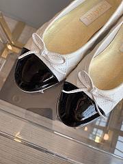 Chanel black white ballet flats - 2