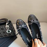 Chanel black tweed ballet flats - 5