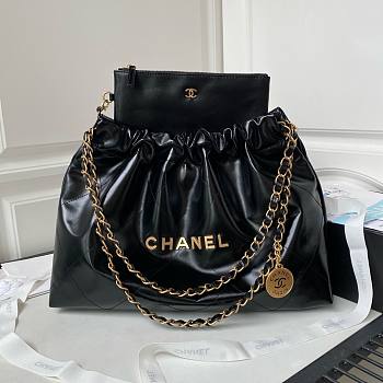 Chanel AS4486 22 black leather bag