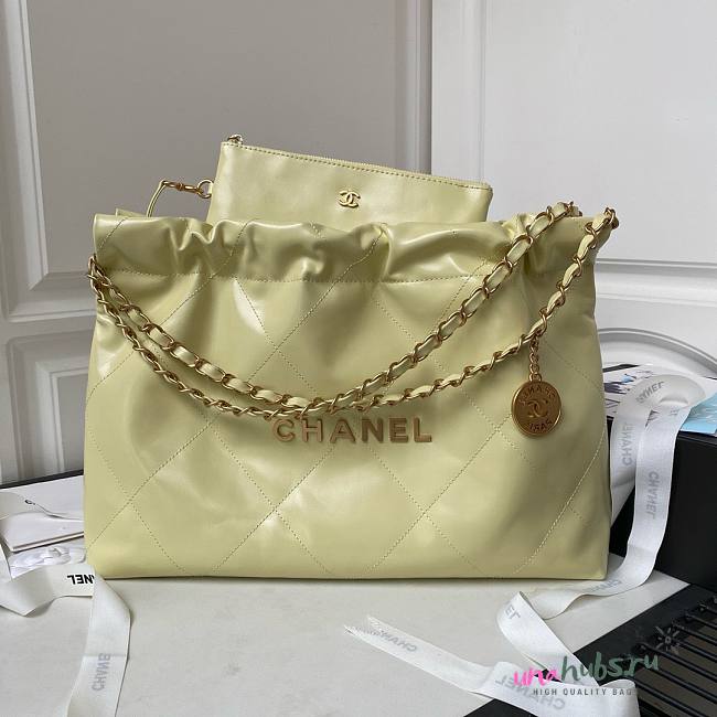 Chanel AS4486 22 yellow  leather bag - 1