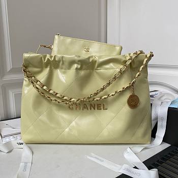 Chanel AS4486 22 yellow  leather bag